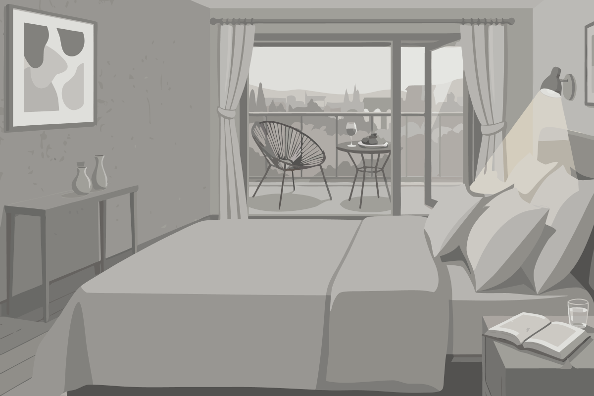 Double Room with Two Double Beds - Hearing Access/Non-Smoking